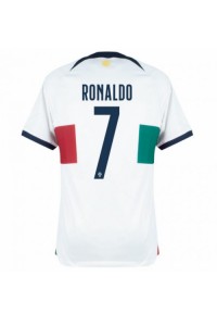 Portugal Cristiano Ronaldo #7 Fotballdrakt Borte Klær VM 2022 Korte ermer